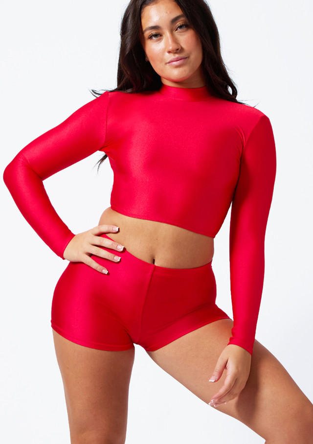 Alegra Shiny Raya Dance Top Royal Blue Main [Blue]