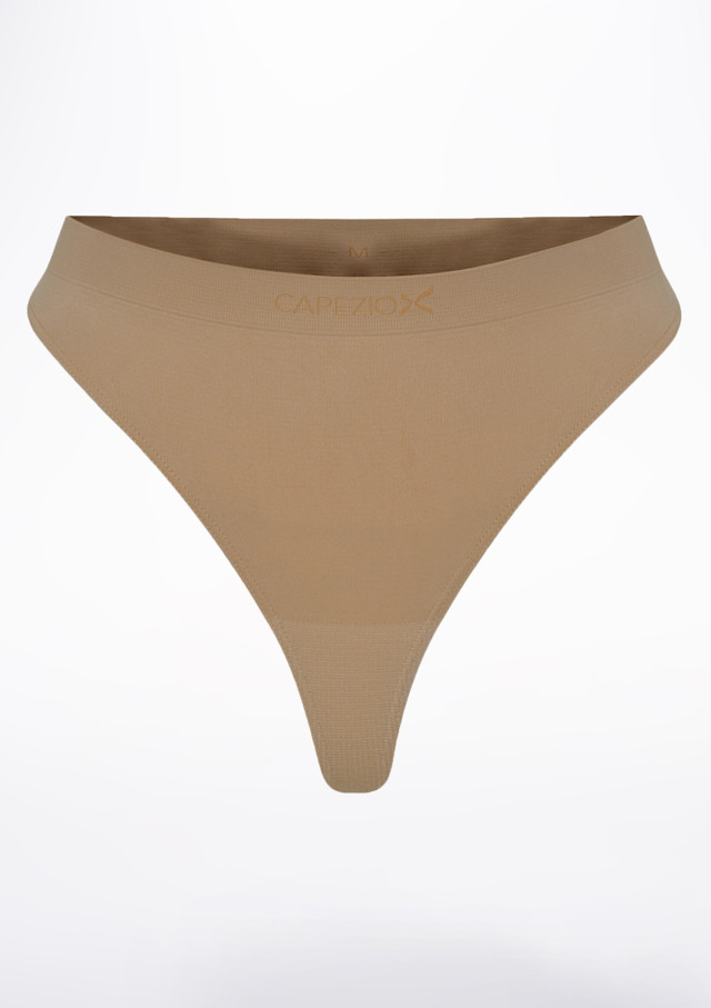 Capezio Thong Tan Front [Tan]