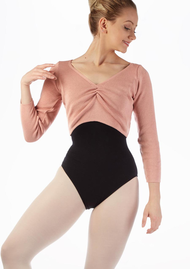 So Danca V-neck Ballet Wrap Pink Front [Pink]